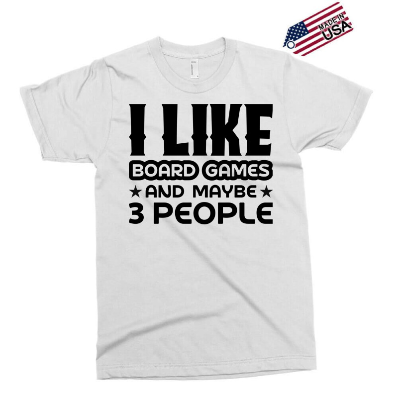 I Like Board Games And Maybe 3 People Yellow Exclusive T-shirt by strosesimonsf | Artistshot