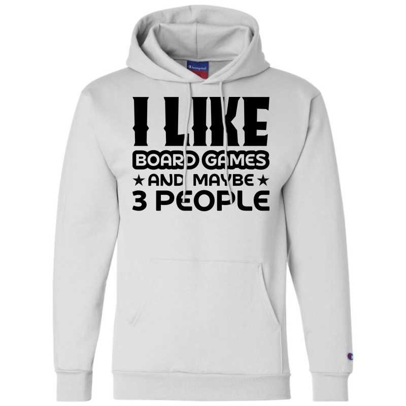 I Like Board Games And Maybe 3 People Yellow Champion Hoodie by strosesimonsf | Artistshot