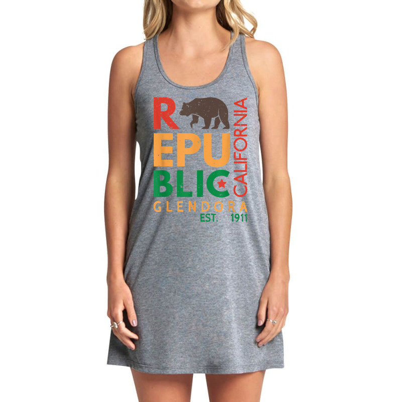 Glendora Product   Republic Of California T Shirt Tank Dress by adam.troare | Artistshot