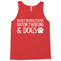 Easily Distracted Red Tank Top | Artistshot