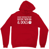 Easily Distracted Red Unisex Hoodie | Artistshot