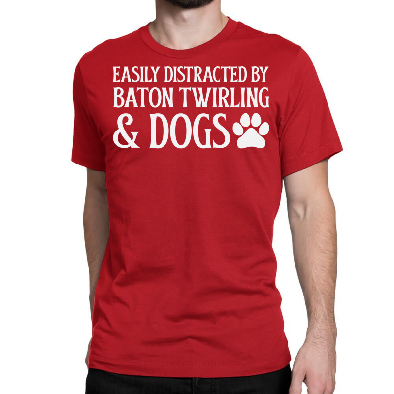 Easily Distracted Red Classic T-shirt by strosesimonsf | Artistshot