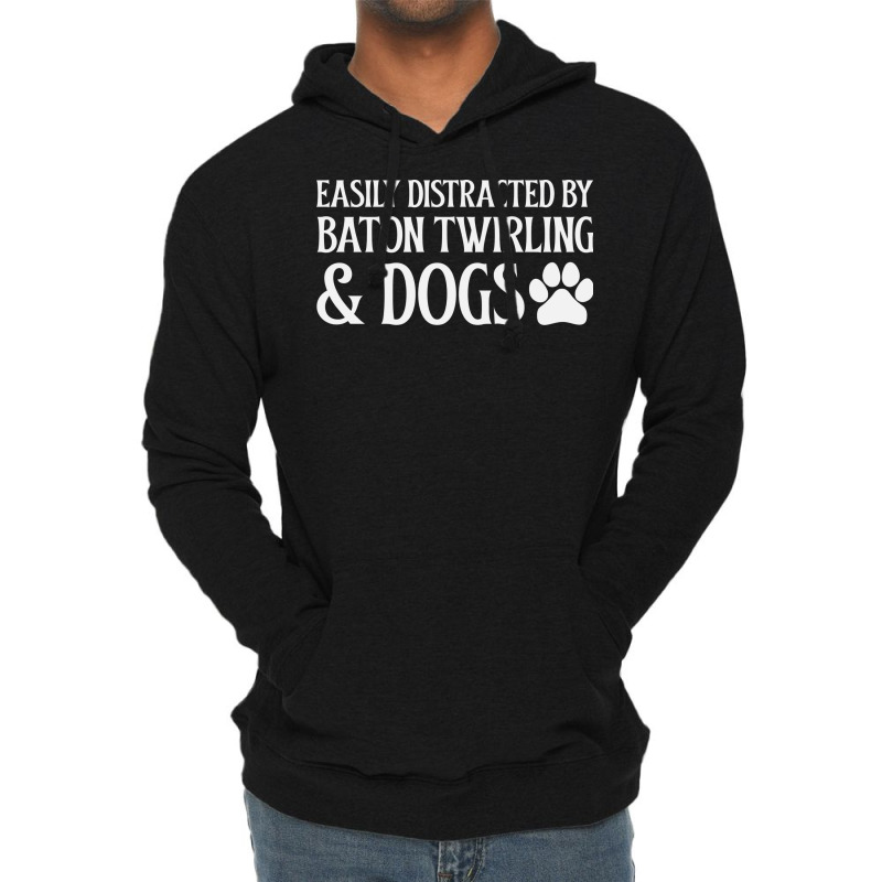 Easily Distracted Red Lightweight Hoodie by strosesimonsf | Artistshot