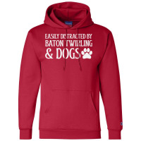 Easily Distracted Red Champion Hoodie | Artistshot