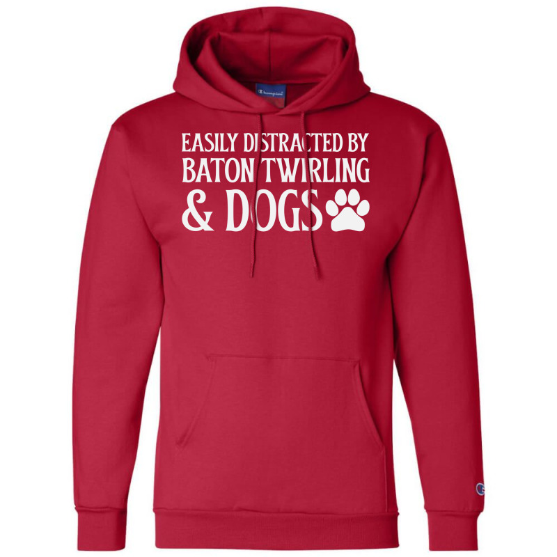 Easily Distracted Red Champion Hoodie by strosesimonsf | Artistshot