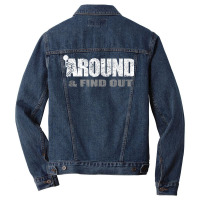 Fuck Around And Find Out Tank Top Men Denim Jacket | Artistshot