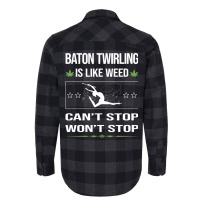 Funny Cant Stop Baton Twirling Twirl Twirler Vinta Flannel Shirt | Artistshot