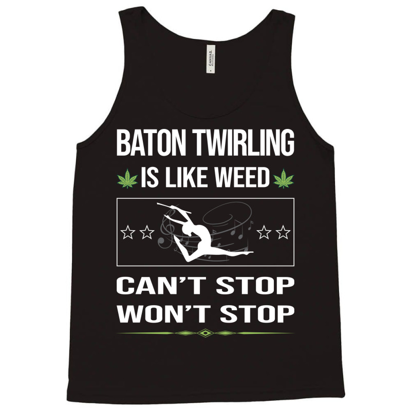 Funny Cant Stop Baton Twirling Twirl Twirler Vinta Tank Top by strosesimonsf | Artistshot