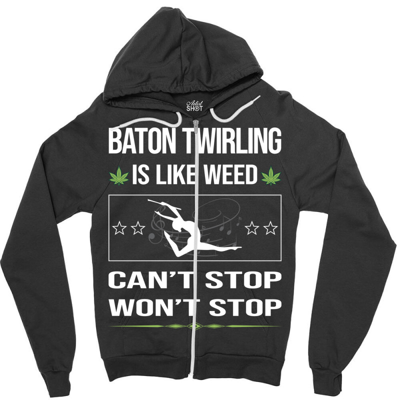 Funny Cant Stop Baton Twirling Twirl Twirler Vinta Zipper Hoodie by strosesimonsf | Artistshot