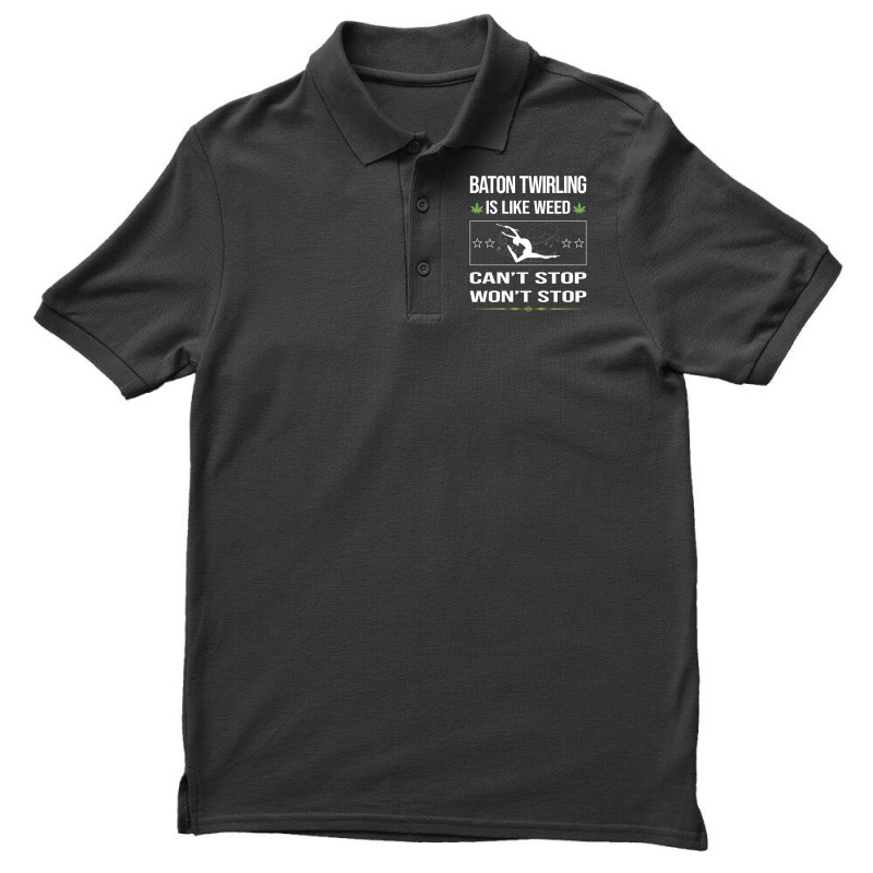 Funny Cant Stop Baton Twirling Twirl Twirler Vinta Men's Polo Shirt by strosesimonsf | Artistshot