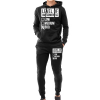 Funny Level Of Awesomeness Low Medium Gift Bbq Bar Hoodie & Jogger Set | Artistshot