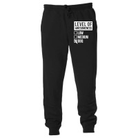 Funny Level Of Awesomeness Low Medium Gift Bbq Bar Unisex Jogger | Artistshot