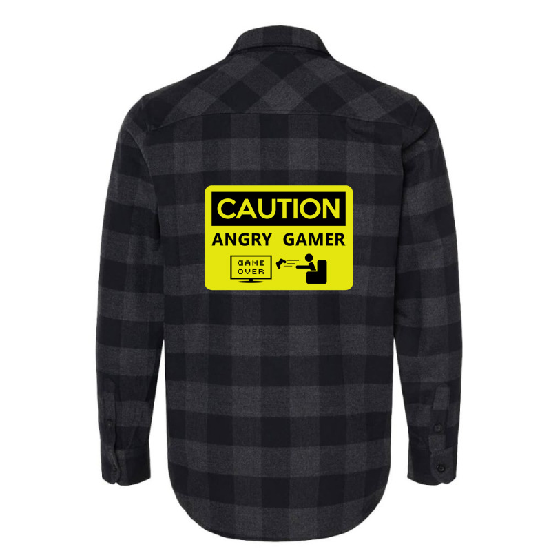 Game Over Caution Angry Gamer Flannel Shirt by OraliaGilmore | Artistshot