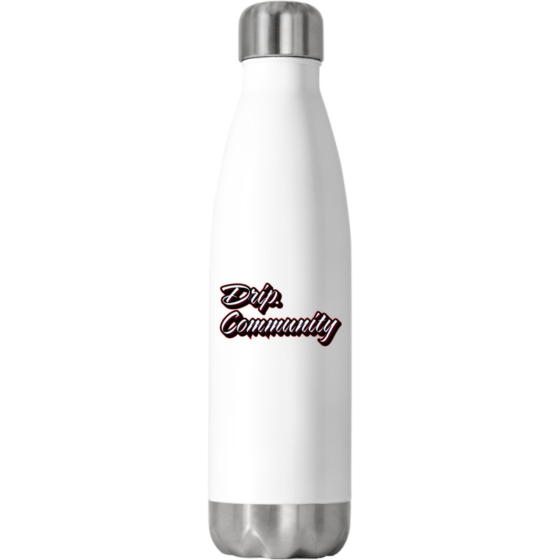 Drip Community (front) Shark (back) Premium T Shir Stainless Steel Water Bottle | Artistshot