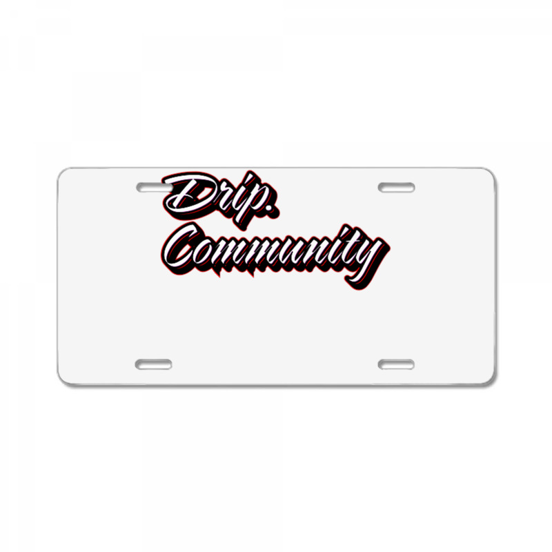 Drip Community (front) Shark (back) Premium T Shir License Plate | Artistshot