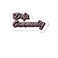 Drip Community (front) Shark (back) Premium T Shir Sticker | Artistshot