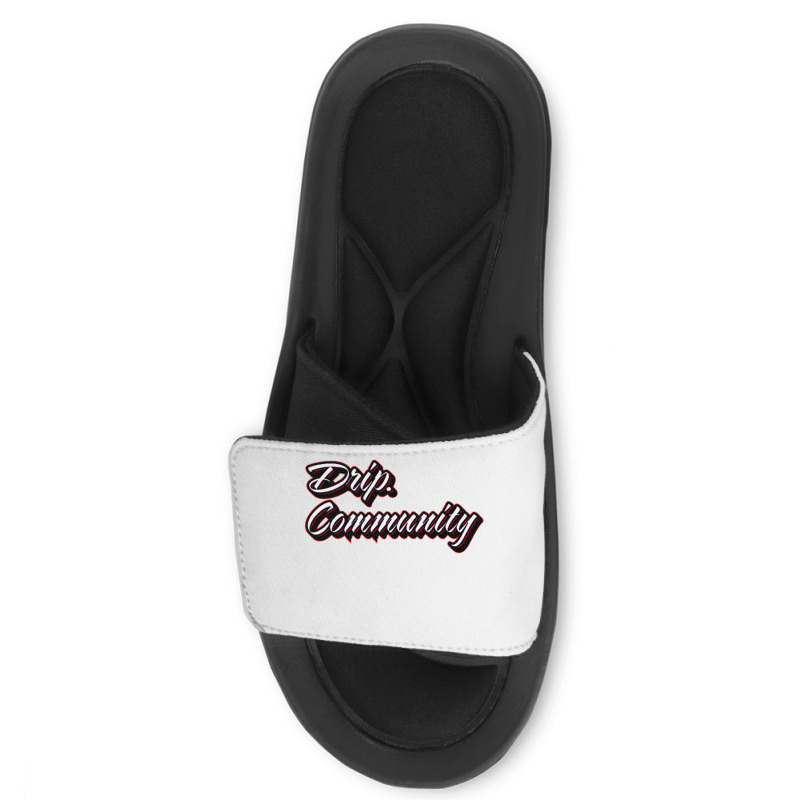 Drip Community (front) Shark (back) Premium T Shir Slide Sandal | Artistshot