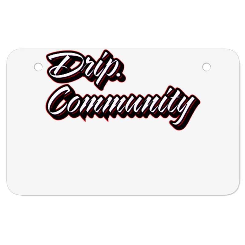 Drip Community (front) Shark (back) Premium T Shir Atv License Plate | Artistshot