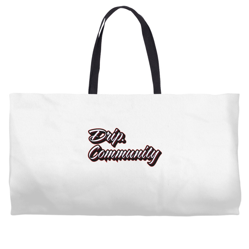 Drip Community (front) Shark (back) Premium T Shir Weekender Totes | Artistshot