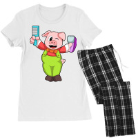 Pig With Comb Razor Boy Women's Pajamas Set | Artistshot