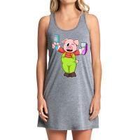 Pig With Comb Razor Boy Tank Dress | Artistshot