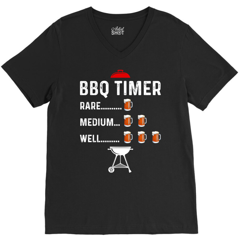 Grill Barbecue Bbq Season Meat Grillmaster Gift Su V-Neck Tee by strosesimonsf | Artistshot