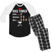 Grill Barbecue Bbq Season Meat Grillmaster Gift Su Men's 3/4 Sleeve Pajama Set | Artistshot