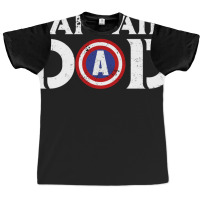 Captain Dad Fathers Shirt American Flag Graphic T-shirt | Artistshot