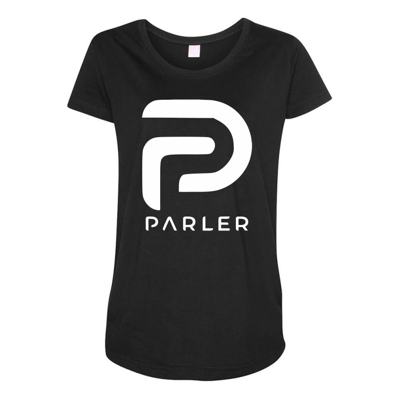 Parler Maternity Scoop Neck T-shirt by silinkuri | Artistshot