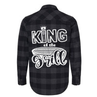 King Of The Grill Bbq Grilling Outdoor Cooking Quo Flannel Shirt | Artistshot