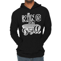 King Of The Grill Bbq Grilling Outdoor Cooking Quo Lightweight Hoodie | Artistshot