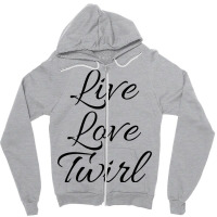 Live Love Twirl 80s Zipper Hoodie | Artistshot