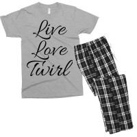 Live Love Twirl 80s Men's T-shirt Pajama Set | Artistshot