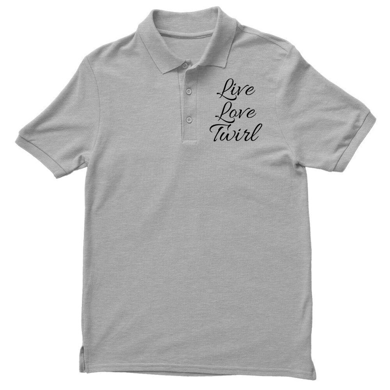 Live Love Twirl 80s Men's Polo Shirt by strosesimonsf | Artistshot