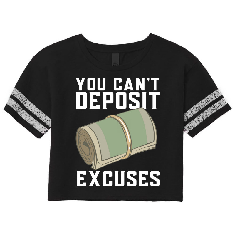 You Cant Deposit Excuses 80s Scorecard Crop Tee by cozubfitonoo | Artistshot