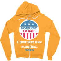 Forrest Gump 2020   I Just Felt Like Running. Zipper Hoodie | Artistshot