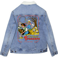 Let's Dig For Treasure Unisex Sherpa-lined Denim Jacket | Artistshot