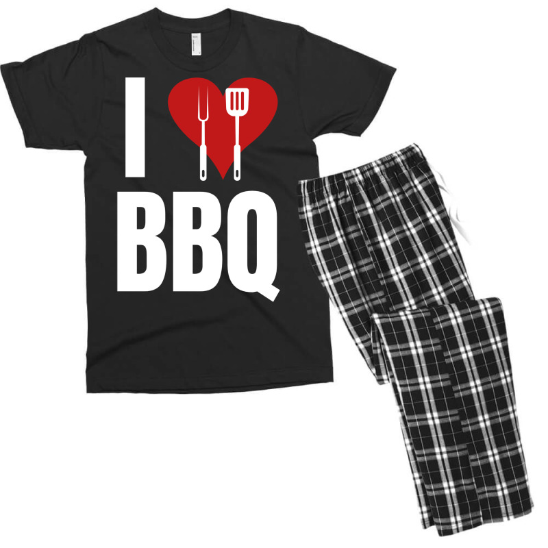 I Love Bbq Bbq Grill Men's T-shirt Pajama Set by strosesimonsf | Artistshot