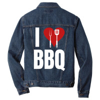 I Love Bbq Bbq Grill Men Denim Jacket | Artistshot