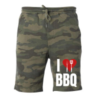 I Love Bbq Bbq Grill Fleece Short | Artistshot