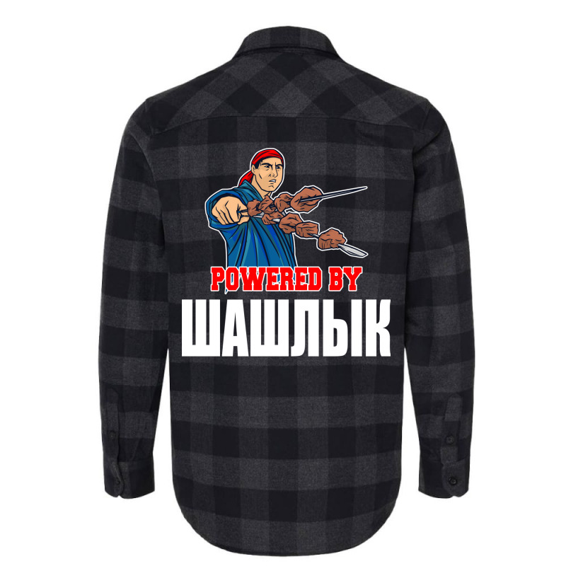 Shashlik Kebap Bbq Grill Schaschlik Russian Russia Flannel Shirt by strosesimonsf | Artistshot