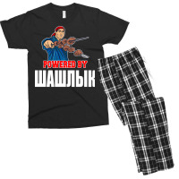 Shashlik Kebap Bbq Grill Schaschlik Russian Russia Men's T-shirt Pajama Set | Artistshot