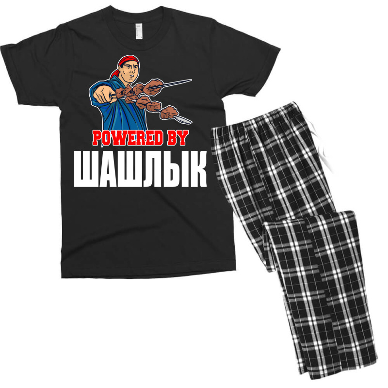 Shashlik Kebap Bbq Grill Schaschlik Russian Russia Men's T-shirt Pajama Set by strosesimonsf | Artistshot