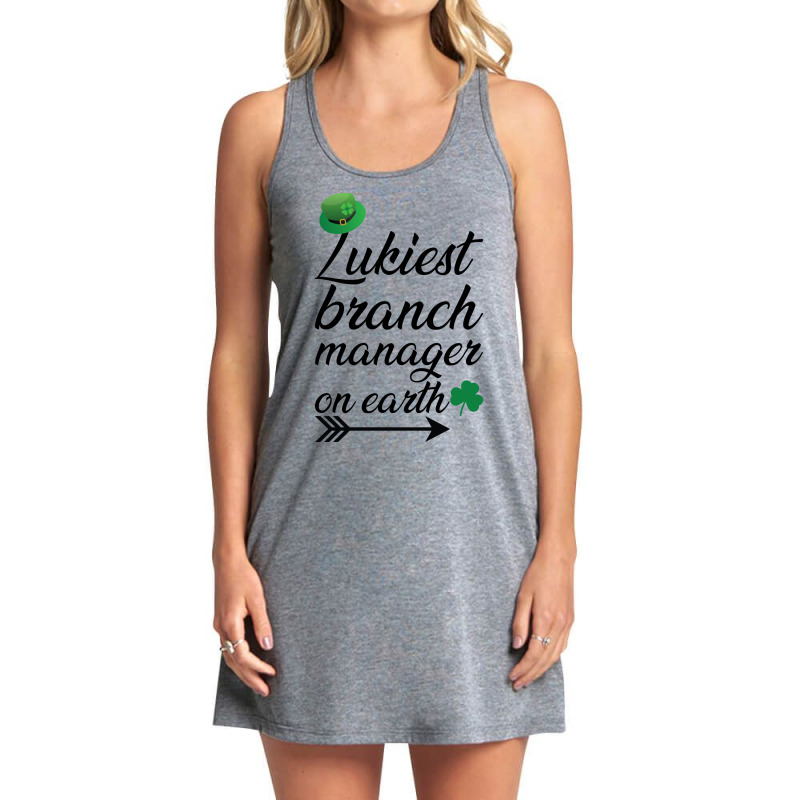 Luckiest Branch Manager On Earth Girl Tank Dress by tarokbuldog5 | Artistshot