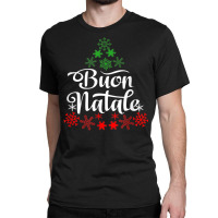 Italian Christmas Buon Natale Snowflake Italy Tree Classic T-shirt | Artistshot