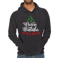 Italian Christmas Buon Natale Snowflake Italy Tree Vintage Hoodie | Artistshot