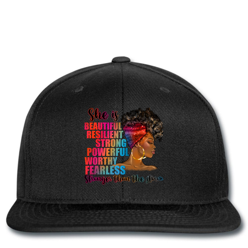 She Is Strong Black Woman Printed hat by afrowomandigitalshop@gmail.com | Artistshot