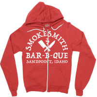 Smokesmith White  Girl Zipper Hoodie | Artistshot