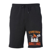 Stand Back Dad Is Grilling Love Fleece Short | Artistshot