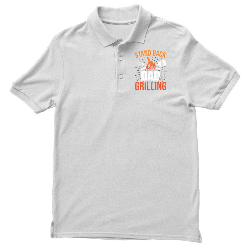 Stand Back Dad Is Grilling Love Men's Polo Shirt by strosesimonsf | Artistshot